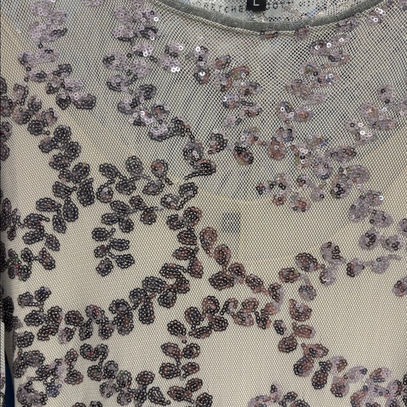 Petite Poo Long Sleeve Dress in Gray and Purple - Picture 4 of 4